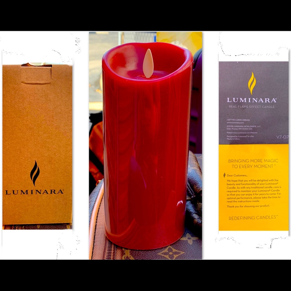 Luminara real flame effect candle
